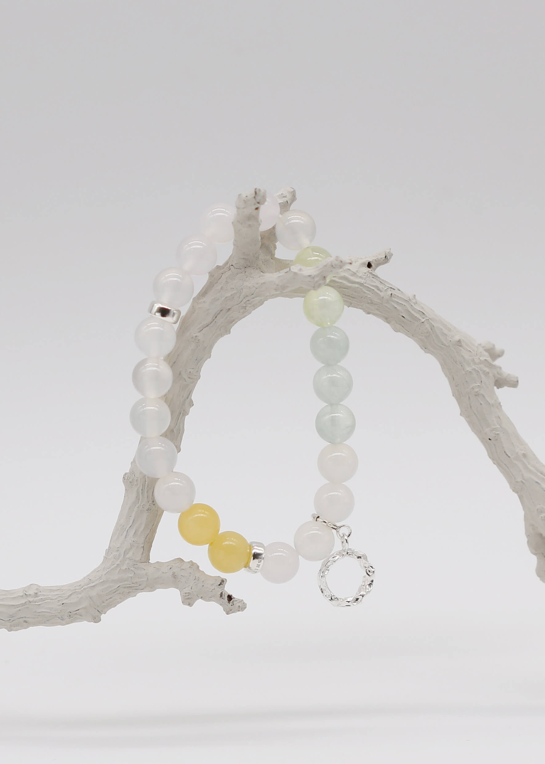 Betel Nut Palm Inflorescence Natural Stone Bracelet_7