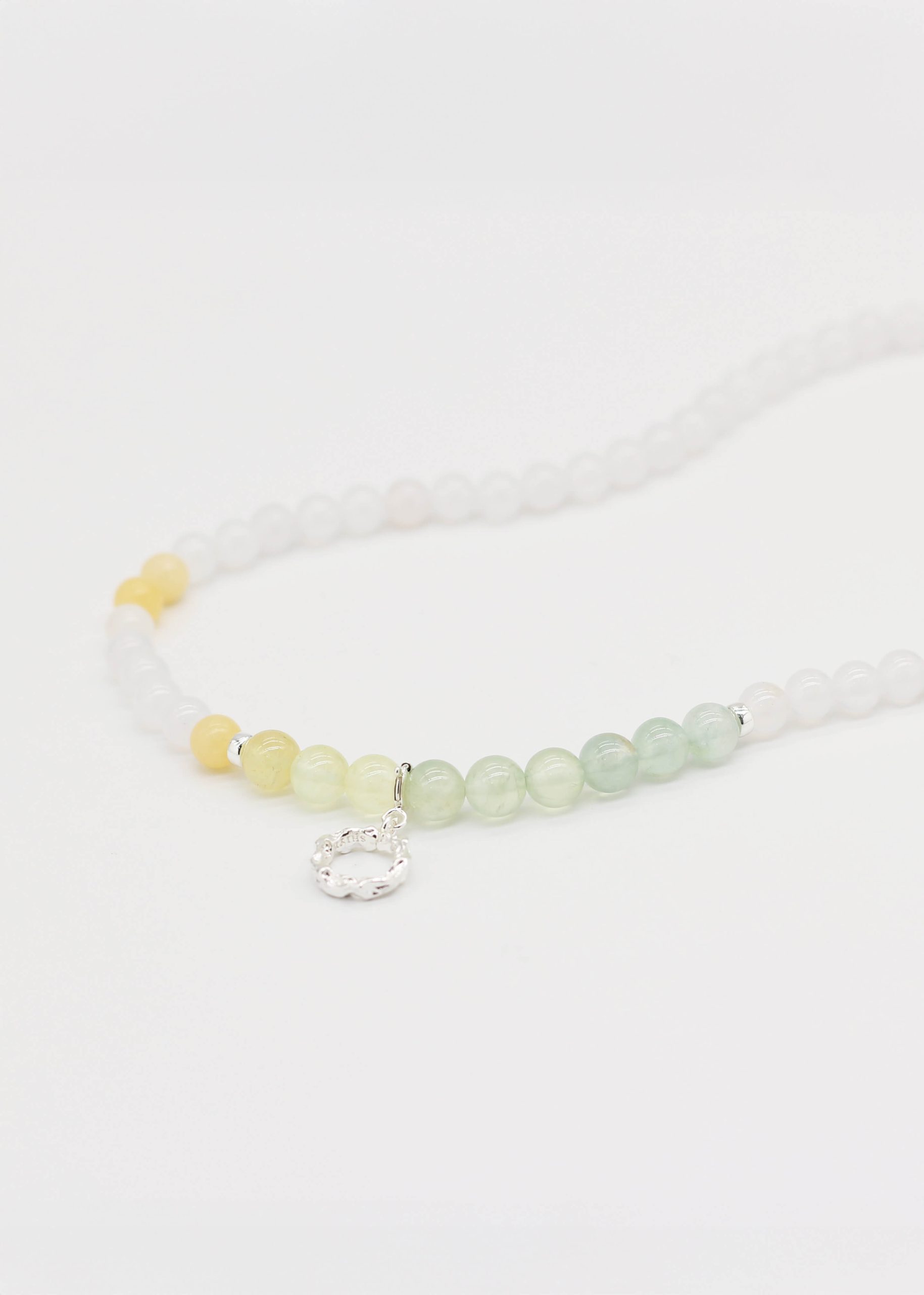 Betel Nut Palm Inflorescence Natural Stone Necklace_1