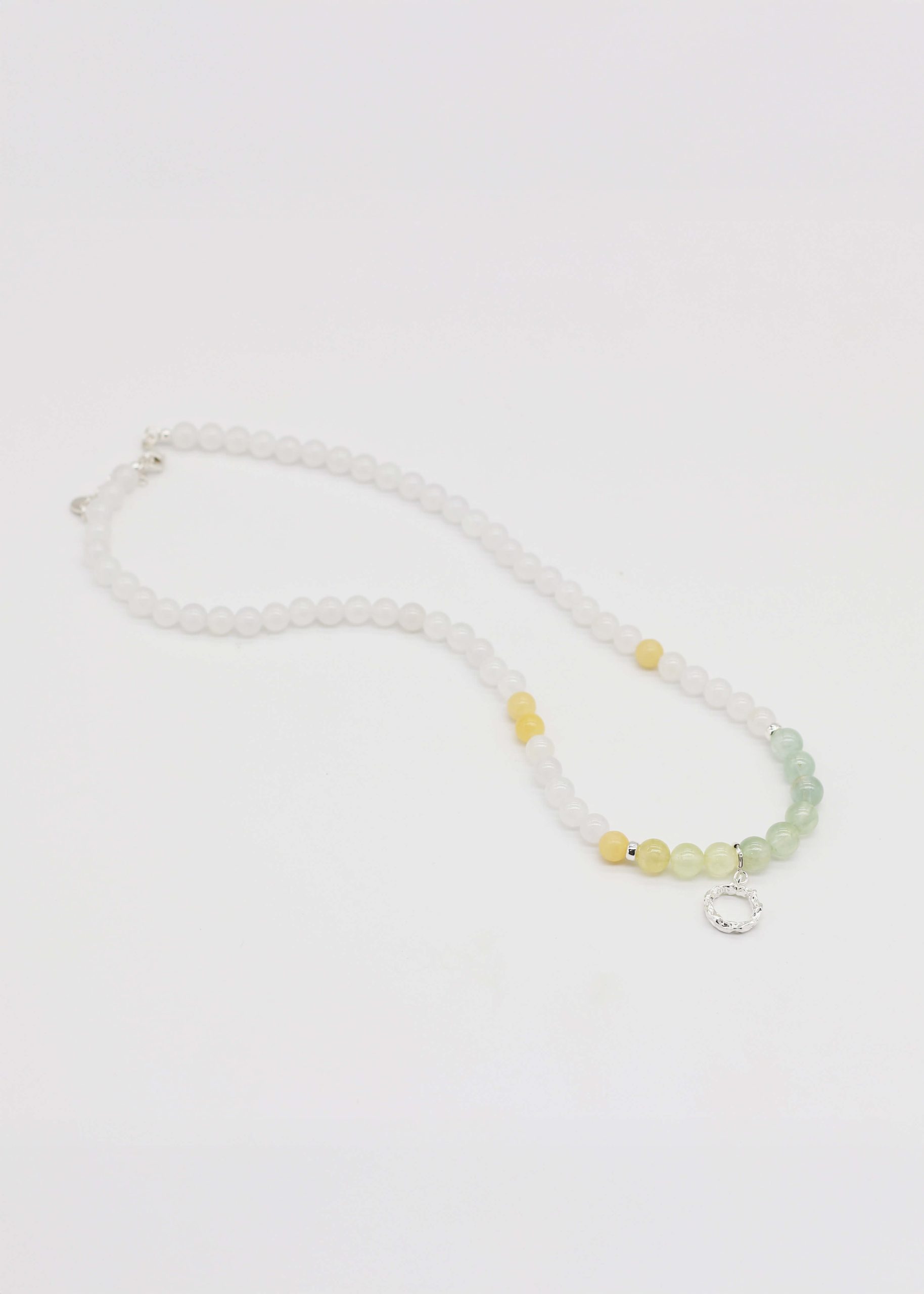 Betel Nut Palm Inflorescence Natural Stone Necklace_2