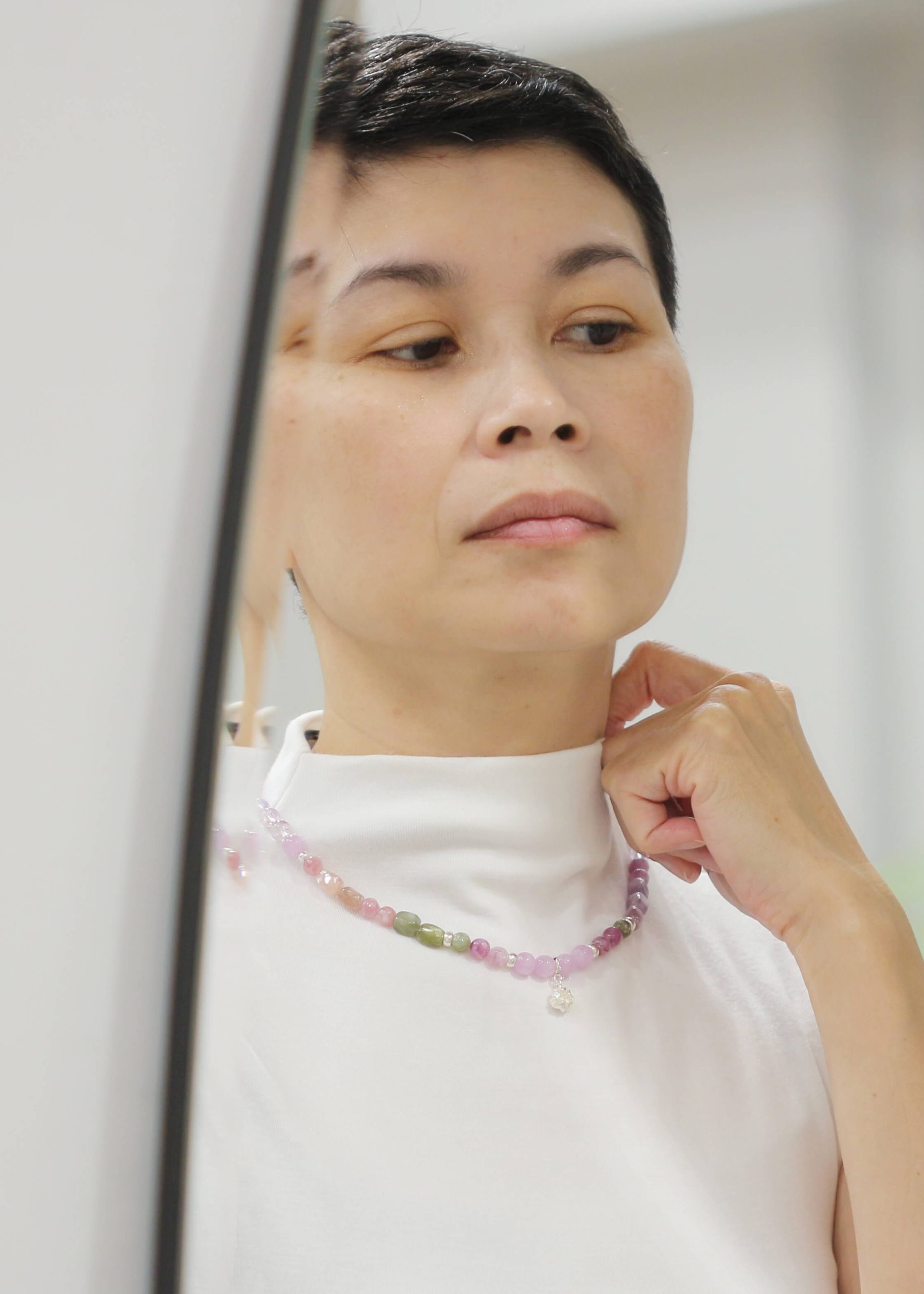 Crape Myrtle Fruit Natural Stone Necklace_3