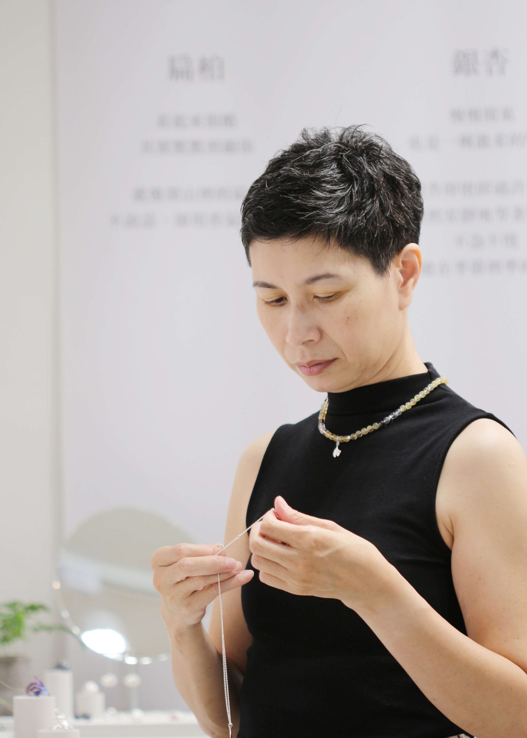 Ginkgo Natural Stone Necklace_3