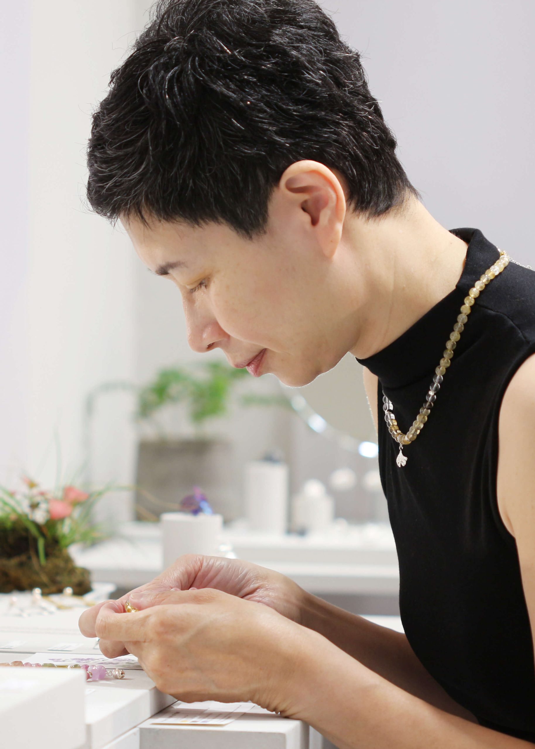Ginkgo Natural Stone Necklace_4