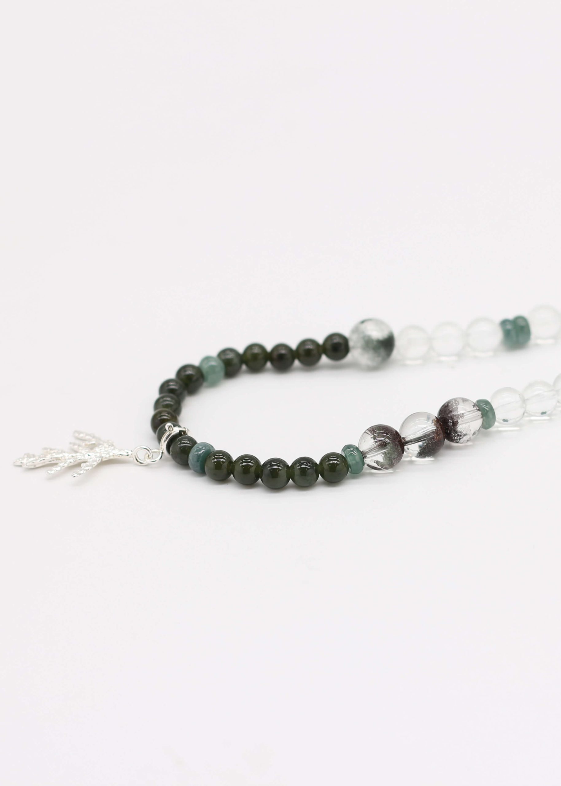 Golden Arborvitae Natural Stone Necklace_6