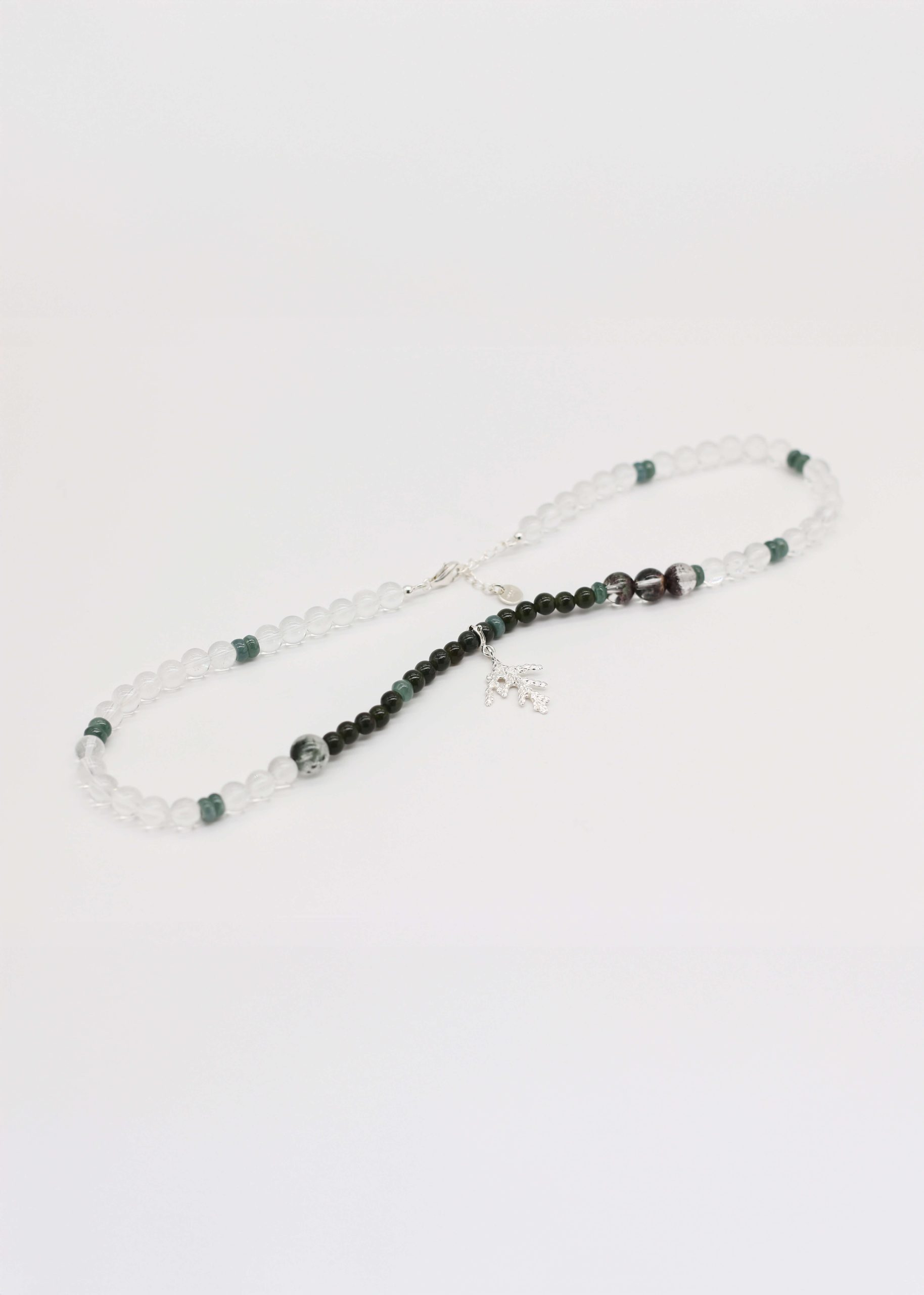 Golden Arborvitae Natural Stone Necklace_8