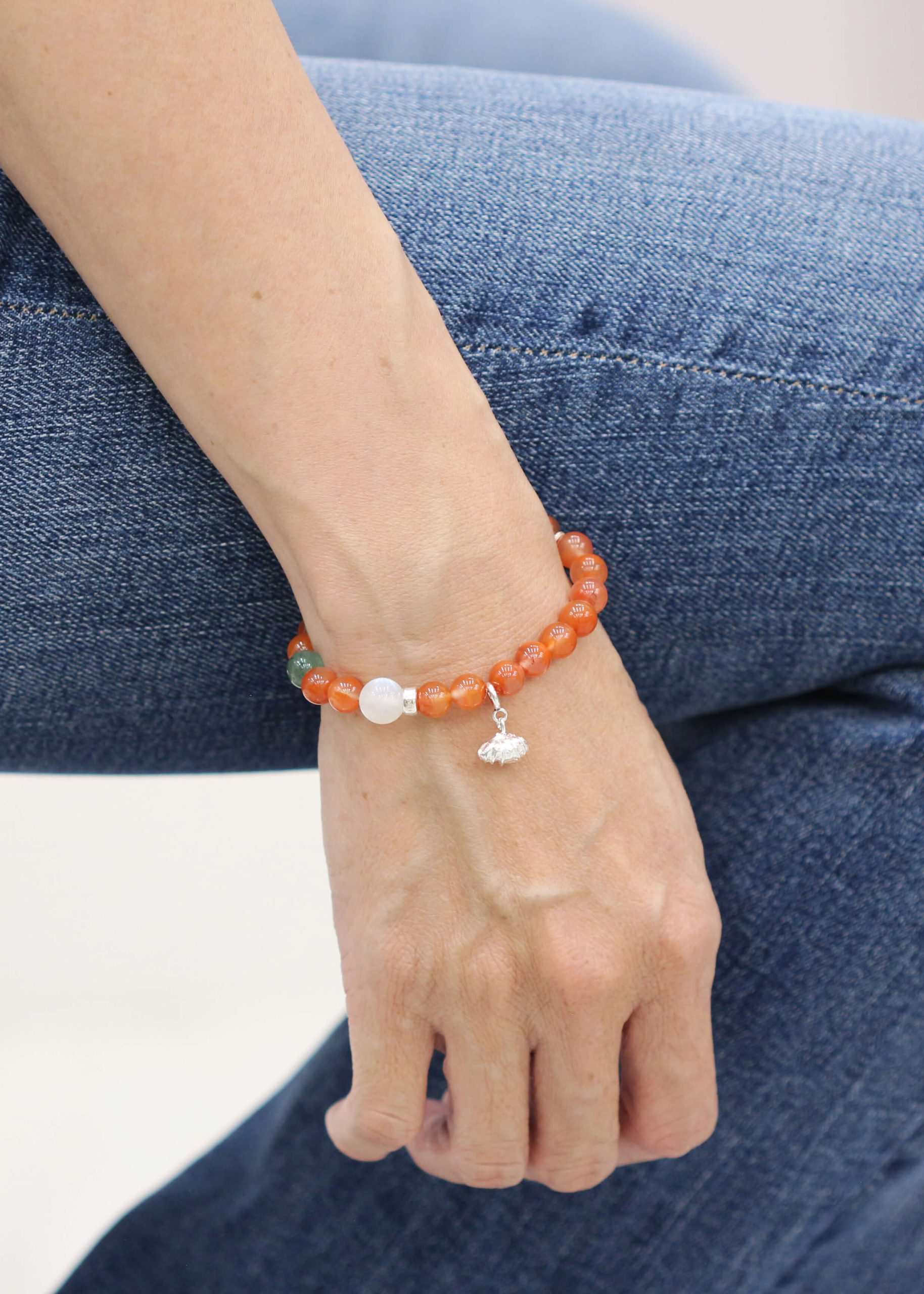 Shell Ginger Fruit Natural Stone Bracelet_4