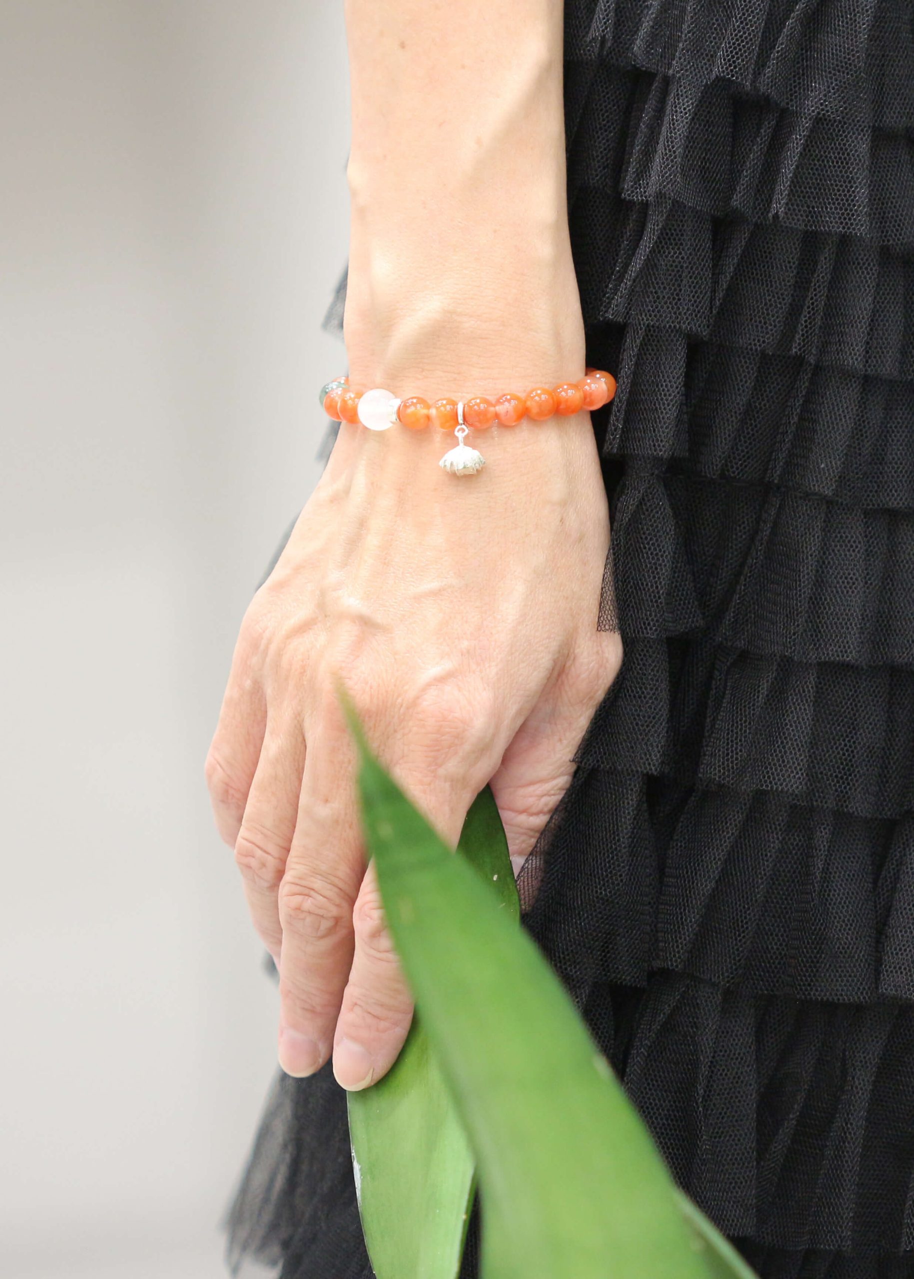 Shell Ginger Fruit Natural Stone Bracelet_5