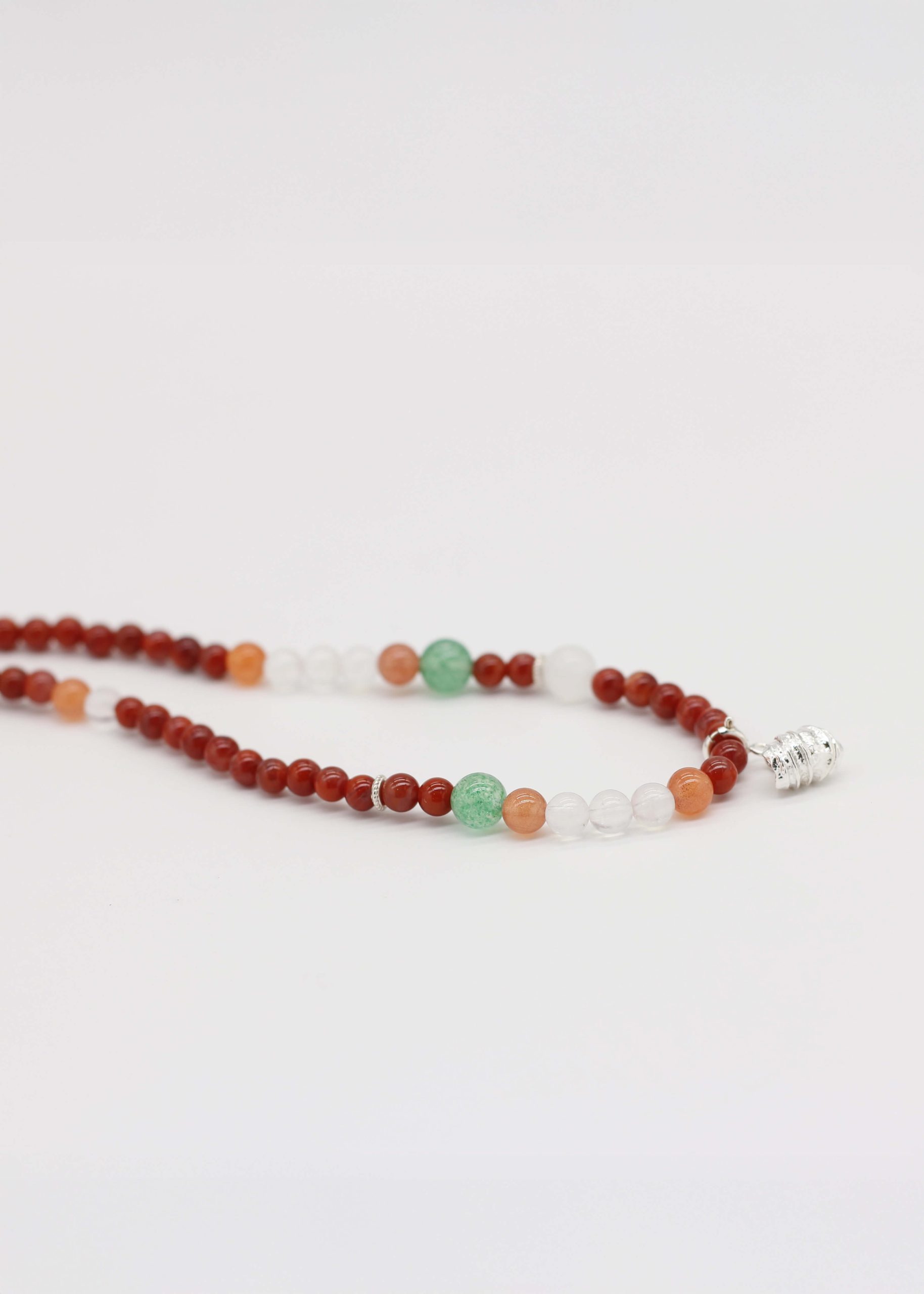 Shell Ginger Fruit Natural Stone Necklace_1