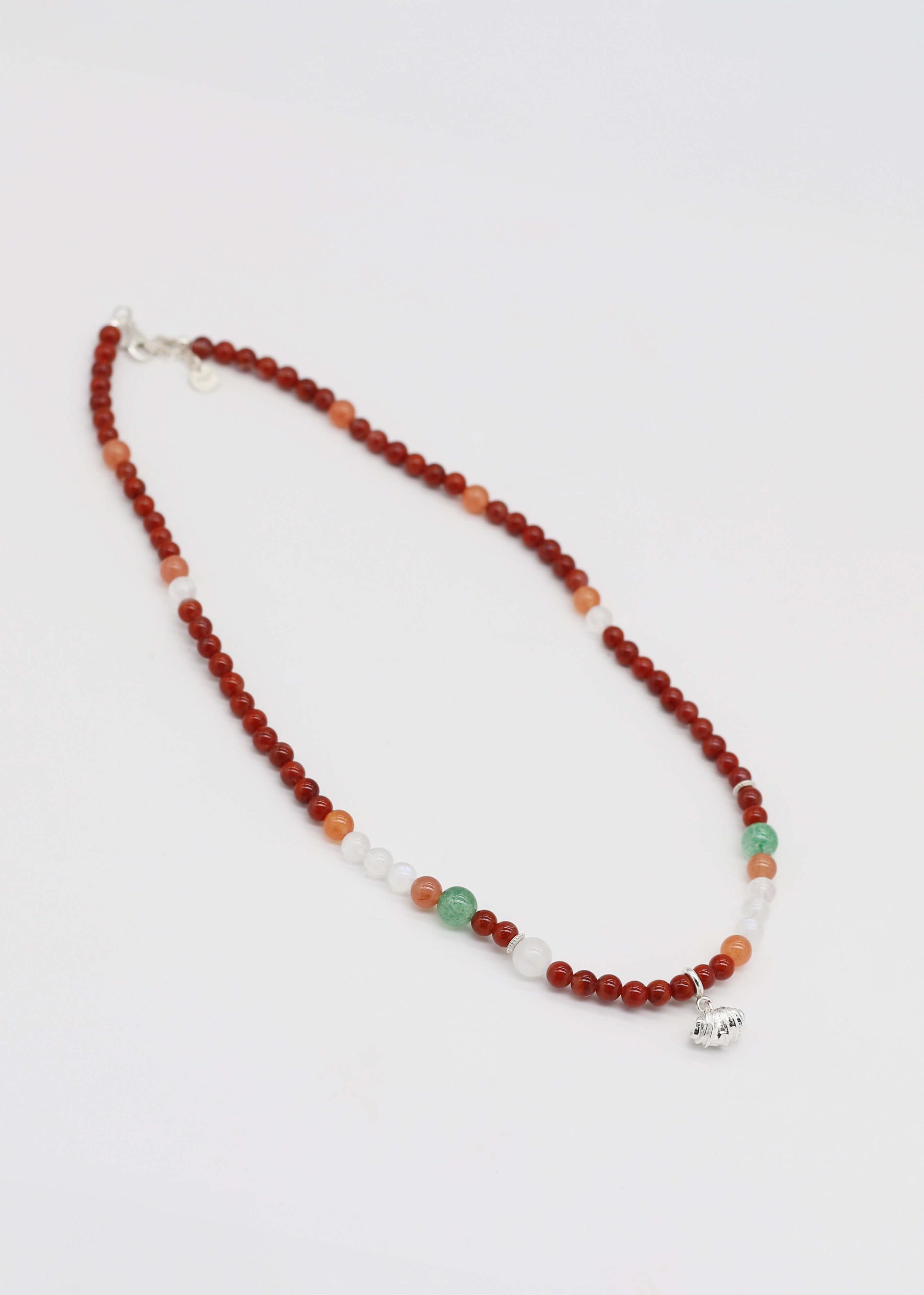Shell Ginger Fruit Natural Stone Necklace_2