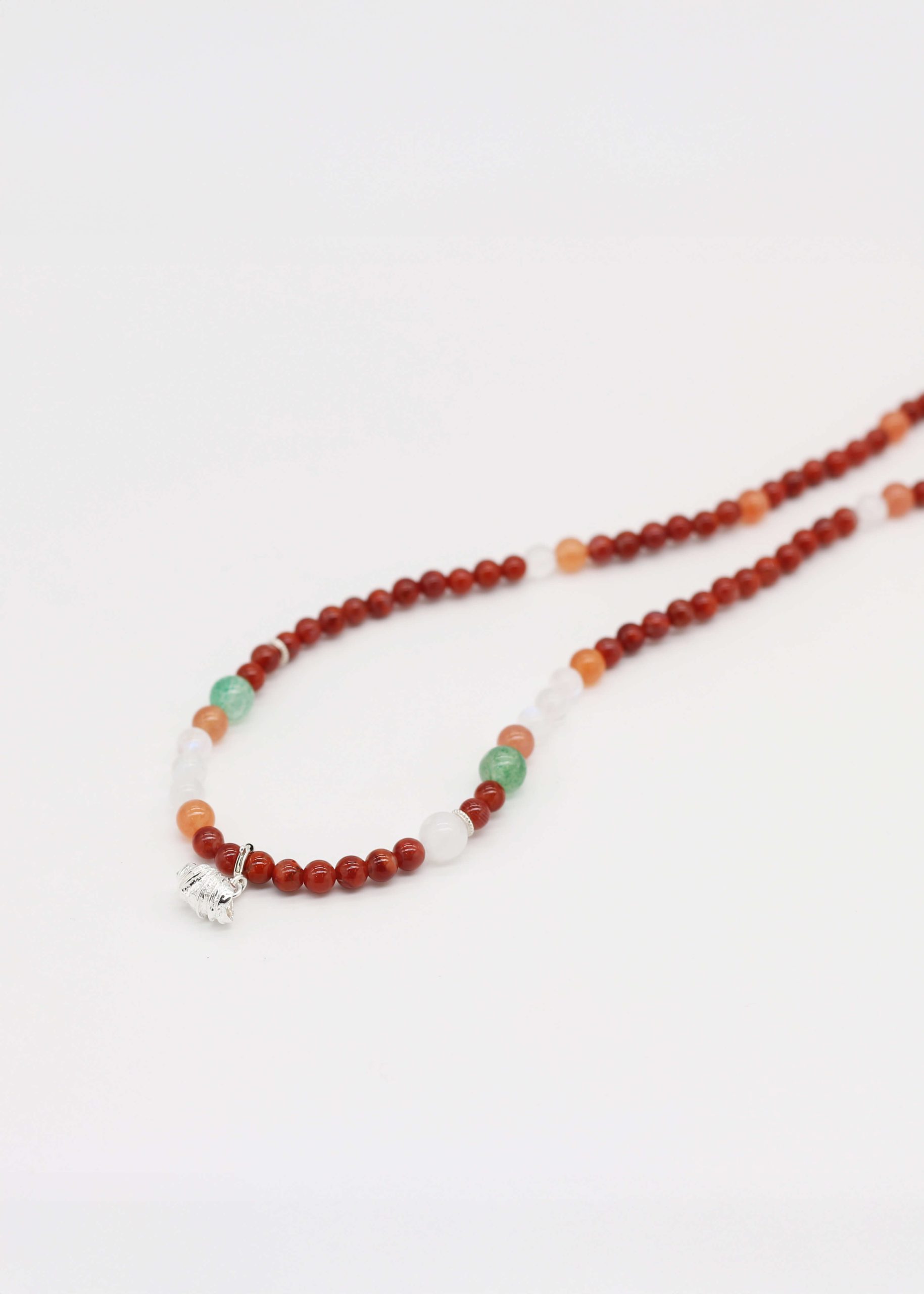 Shell Ginger Fruit Natural Stone Necklace_6