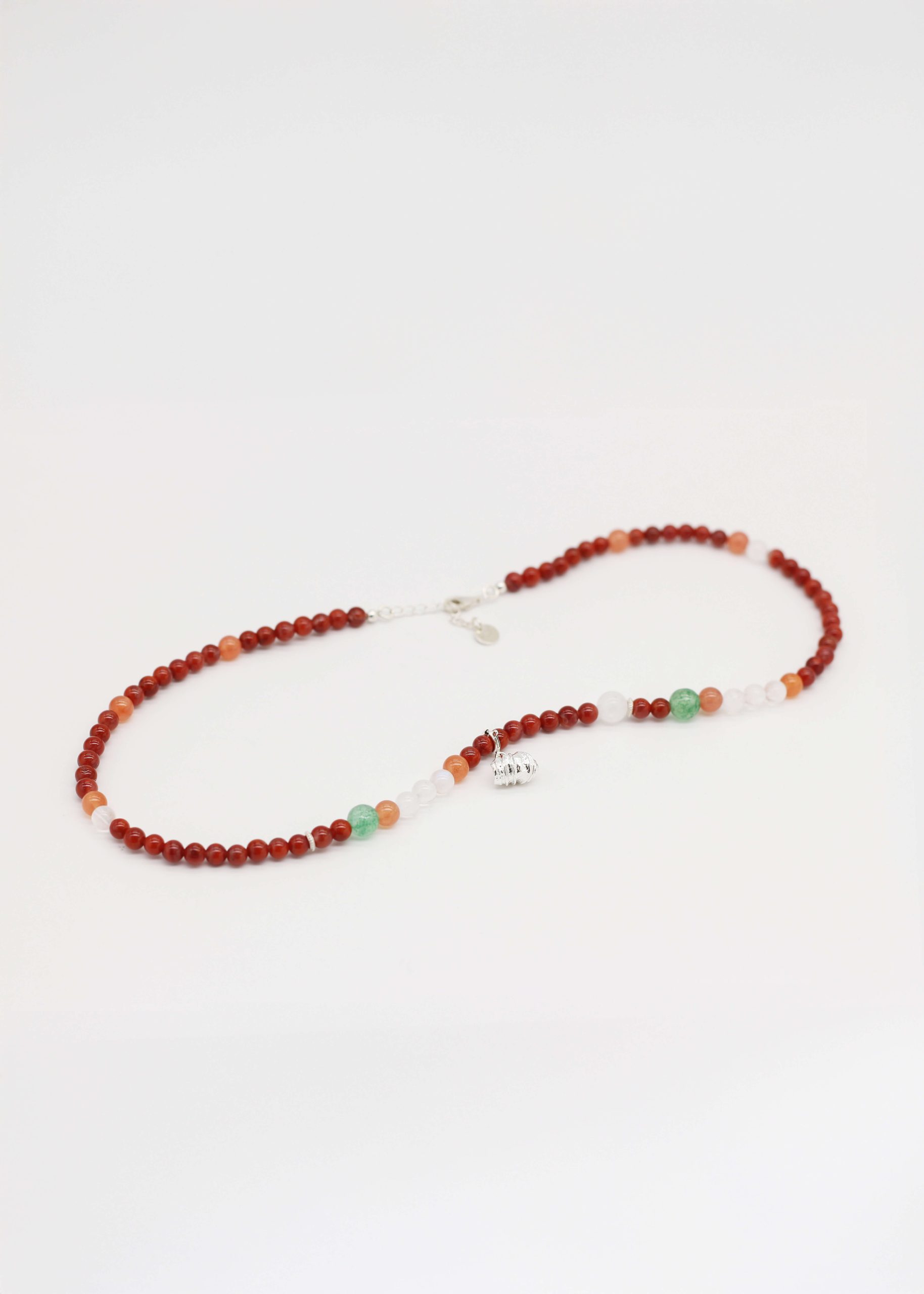Shell Ginger Fruit Natural Stone Necklace_8