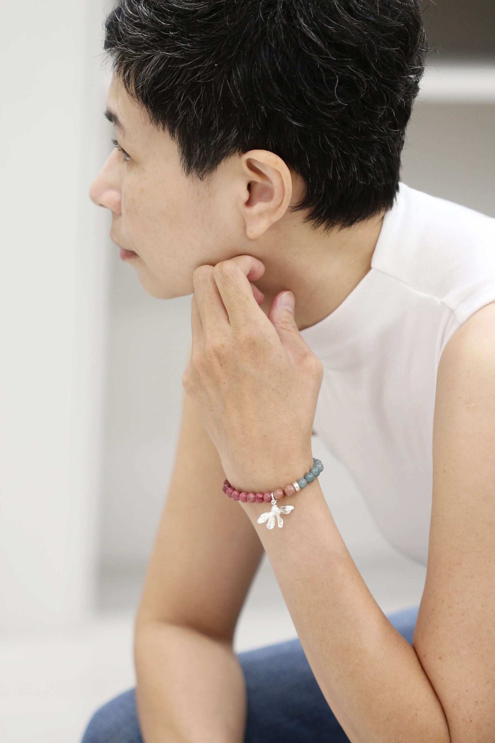 Six-Winged Fruit Natural Stone Bracelet_3