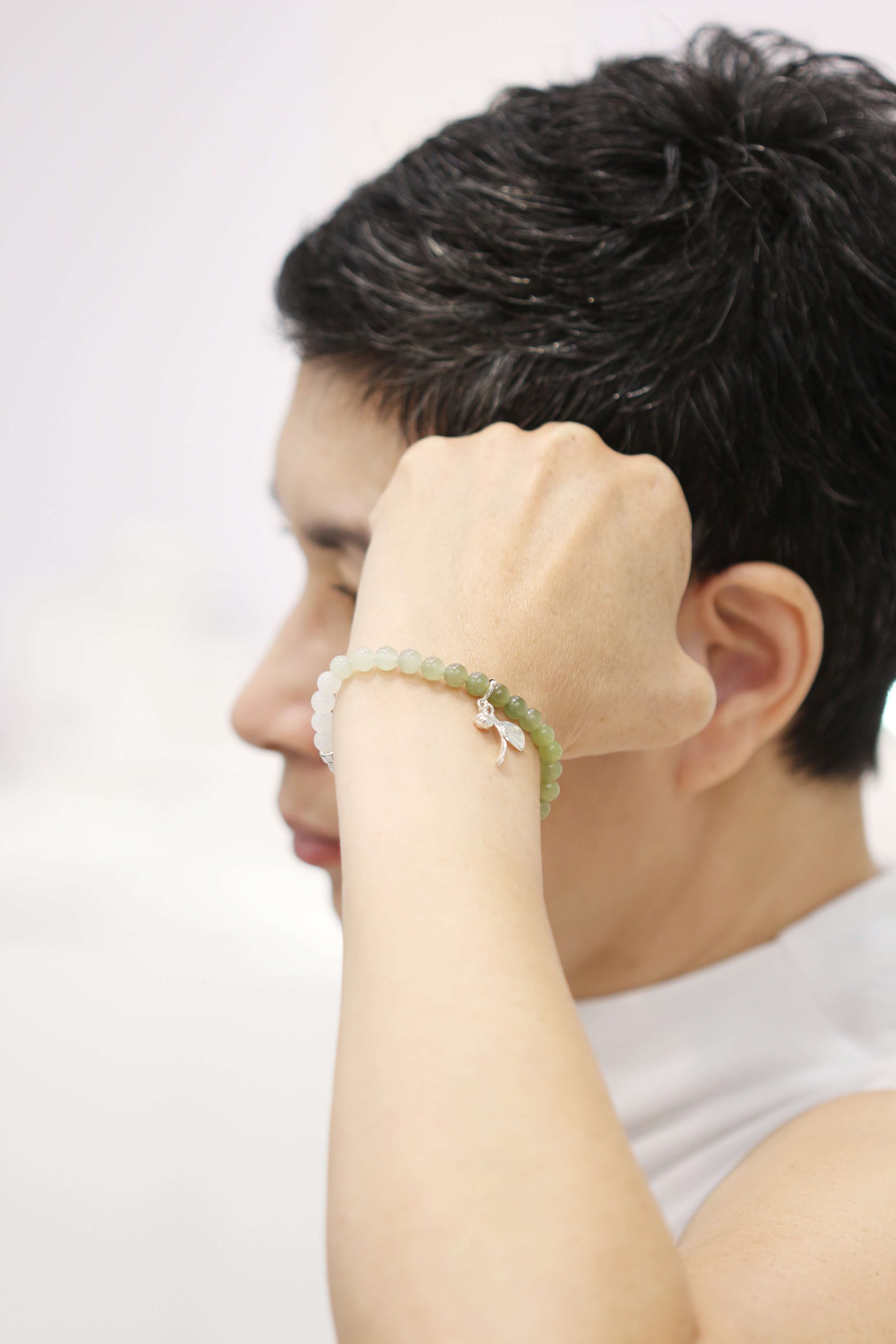 Tea Leaf Natural Stone Bracelet_4